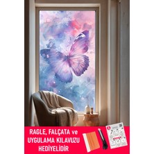 Dege Home Şeffaf, Desen Baskılı, Yapışkanlı Folyo. Duşakabin, Balkon, Mutfak, Banyo, Ofis Camı. Desen NO:13010