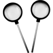 Ece Içbükey ve Dışbükey Çukur ve Tümsek Ayna Seti 5cm Çapında Çerçeveli Saplı