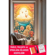 Dege Home Şeffaf, Desen Baskılı, Yapışkanlı Folyo. Duşakabin, Balkon, Mutfak, Banyo, Ofis Camı. Desen NO:13012