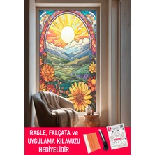 Dege Home Şeffaf, Desen Baskılı, Yapışkanlı Folyo. Duşakabin, Balkon, Mutfak, Banyo, Ofis Camı. Desen NO:13008