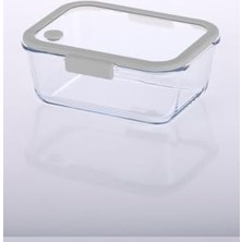 Storemax Glace Vakumlu Cam Saklama Kabı 1200 ml Gri