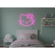 Neonled Sevimli Hello Kitty Neon LED Figür Dekoratif Aydınlatma