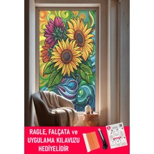 Dege Home Şeffaf, Desen Baskılı, Yapışkanlı Folyo. Duşakabin, Balkon, Mutfak, Banyo, Ofis Camı. Desen NO:13009