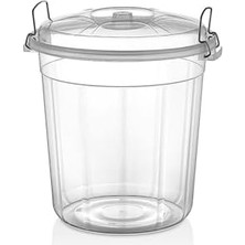 Storemax Şeffaf Plastik Kilitli Erzak Saklama Kutusu, Bakliyat ve Un Saklama Kabı (35 L)