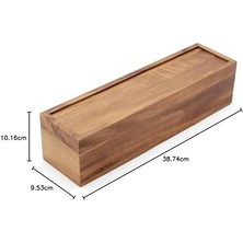 Storemax 5 Bölmeli, Büyük Çay Kutusu, Sert Ahşap, 38,7 x 9,5 x 10,2 Cm, L