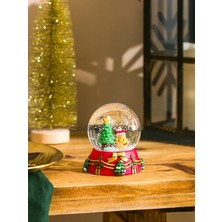 PremiumPort Yılbaşı Temalı Kar Küresi 9 Cm, Şık ve Parlak Dekorasyon Ürünü