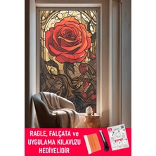 Dege Home Şeffaf, Desen Baskılı, Yapışkanlı Folyo. Duşakabin, Balkon, Mutfak, Banyo, Ofis Camı. Desen NO:13005