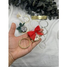Belirtilmemiş Gold 4 cm Nikah Şekeri Hediyelik Halka Demir 50 Adet (Sadece Halka)