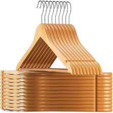 Delixa Orret Home 6 Adet Ahşap Elbise Askısı,etek,pantolon,elbise,gömlek Için Dolap Içi Tahta Askı,gardrop