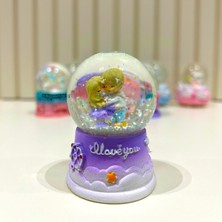 PremiumPort Işıklı Mini Kar Küresi, Sevgili Çift Tasarımı, Hediye ve Dekor Için