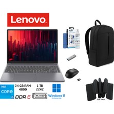 Lenovo ıdeapad Slim 3 Intel Core I5 13420H 24GB 1tb SSD 15.3" Wuxga IPS W11PRO Taşınabilir Bilgisayar 83K1004ETR Duddı Çanta+Mouse+MousePad+UsbBellek+TemizlikKit