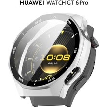 Nezih Case Huawei Gt6 Pro 46MM Uyumlu 360 Tam Koruma Darbe Önleyici Kadranlı Kasa ve Ekran Koruyucu