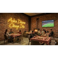 Neonled Aşka Düşme Okeye Düş Neon LED Yazı Dekoratif Aydınlatma