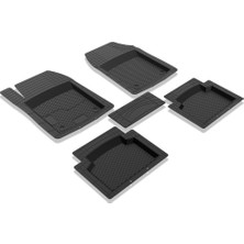 Image İmage 3D Plus Ekstra Üniversal Havuzlu Paspas Kauçuk Siyah 5 Parça