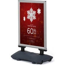 Snapper Wind Pro A1 (60X85CM) Gri Kaldırım Panosu