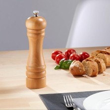 Storemax Ahşap Karabiber Değirmeni: Manuel Tuz Öğütücü, Doldurulabilir Çalkalayıcı, Baharat Pişirme ve Servis Için Ideal (14 Cm)