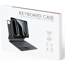 Storemax iPad Pro 13 Inch (2024) ile Uyumlu Keyboard Folio Utra Slim Klavyeli Tablet Kılıfı KB31 (Ipad Pro 13 - KB31)