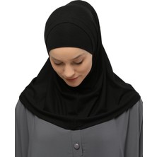 Altobeh İkili Set Pratik Eşarp Hazır Türban Ve Hijab Tesettür Bonesi - Siyah