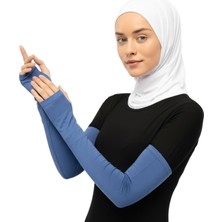 Altobeh Parmak Geçmeli Penye Tesettür Kolluk Açık Kot