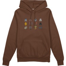 The Lucid Lab Star Wars Icons Oversize Hoodie - Kahverengi