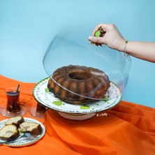 Miss Betty Mon Amour Emaye 30 cm Ayaklı Kek Fanusu