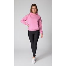 Merlot Oversize Kanguru Cepli Kapüşonlu Sweatshirt