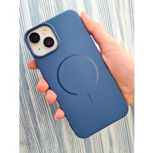 Pirok Store İphone 13-14 Magsafe İle Uyumlu Yumuşak Soft Mükemmel Manyetik Esnek Lansman Silikon Kılıf