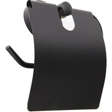 Storemax Metal Tuvalet Kağıtlığı, Siyah, Tuvalet Kağıdı Askısı, 12,3 x 13 cm