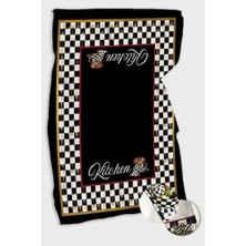 Storemax Siyah Dama Desen Fırın Mutfak Havlusu 30X50CM