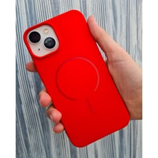 Pirok Store Iphone 13-14 Magsafe Apple Ile Uyumlu Yumuşak Soft Mükemmel Manyetik Esnek Lansman Silikon Kılıf