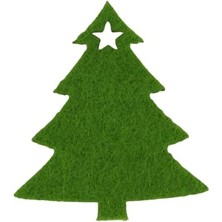 Storemax Keçe Mini Yeşil Çam Ağacı 7 cm Süsleme 5 Adet