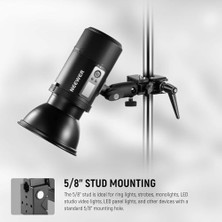Storemax Neewer Süper Kelepçe 5/8 "saplama, Yaylı Kilit, 2.4" Çene Kavrama Ağır Hizmet Yengeç Kutup Kelepçesi Yuvarlak Boru Düz Yüzey Için, Fotoğraf Stüdyosu Kamera Aydınlatma Montajı Için, Maksimum Yük