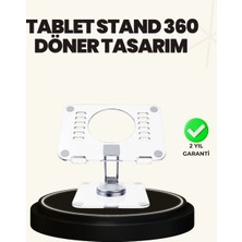 TrentCo Ayarlanabilir Şeffaf Tablet Standı Kaymaz Silikon Tabanlı - Lisinya