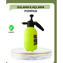 TrentCo 2 Litre Pompalı Püskürtücü Bakır Nozullu Ayarlı Sprey Temizlik ve Bahçe - Lisinya