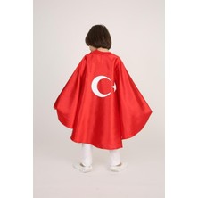 Herşey Nota Türk Bayraklı Pelerin 23 Nisan 29 Ekim 10 Kasım 19 Mayıs Gösteri Kıyafetleri