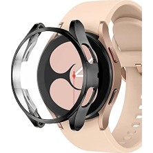 Storemax Galaxy 4 40MM Için Kılıf 360 Full Round Soft Silicone Siyah [galaxy 4 40MM ile Uyumlu Kılıf - Siyah]