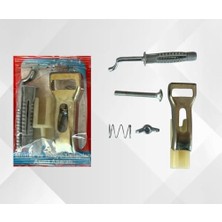 Storemax Karan Dolap Askı Aparatı, Metal ve Plastik Montaj Seti, Banyo ve Mutfak Dolapları Için Asma Düzeneği, Vidalar ve Yaylar Dahil 2 Adet