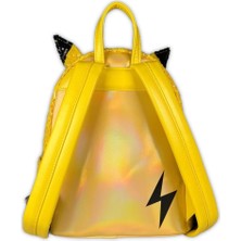 Loungefly Pokemon - Pikachu - Payetli Sırt Çantası - Birinci Sınıf Vegan Deri