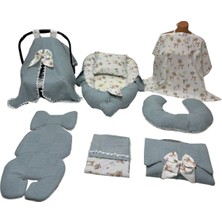 Babynest Bebek Yatağı Puset Örtüsü Alt Açma Emzirme Yastığı Ana Kucağı  Happy Baby Dikiş Atölyesi