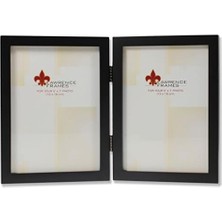 Storemax Frames Menteşeli Çift Siyah Ahşap Resim Çerçevesi, Galeri Koleksiyonu, 15 x 17 cm