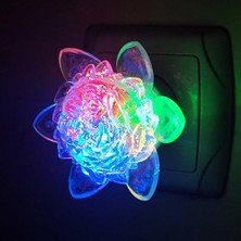 Storemax Çiçek Şekilli Gece Lambası, Anahtarlı LED Duvar Lambası, Dekoratif Aydınlatma