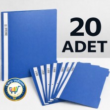 Nistabolje 20 Adet A4 Mavi Telli Dosya Ekonomik Kaliteli
