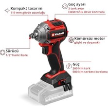Storemax Professional Akülü Darbeli Somun Sıkma Tp-Cw 18/260-C Li Bl-Solo Power X- (18 V, 260 Nm Tork Seviyesi, 500 Nm Serbest Bırakma Torku, Kömürsüz, Harici Kare Uç Soketi)
