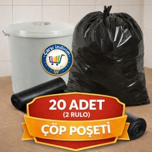 Nistabolje Jumbo Çöp 10'lu 2 Adet Poşeti Endüstriyel Battal Çöp Torbası 75 x 90 cm