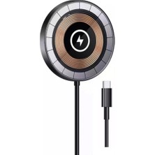 Arkay Apple Iphone  12 13 14 15 16 17 Uyumlu 15 Watt Magsafe Charge Şarj Kablosu