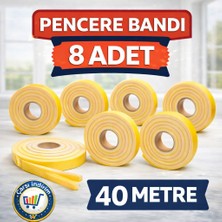 Nistabolje 8 Adet Yapışkanlı Pencere Bandı Isı Yalıtım Süngeri (5 METREX8)