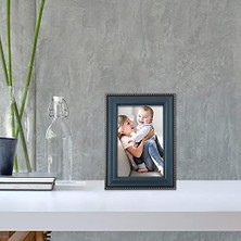 Storemax Frames Mavi Kaplama 4x6 Resim Çerçevesi - Altın Boncuk Tasarımı