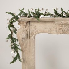 Storemax Co-Op 183 cm Yıldız Şekilli Simli Çelenk, Çoklu