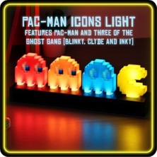 Storemax Pac Man And Ghosts Light, Plastik, Çok Renkli, Tek Boy