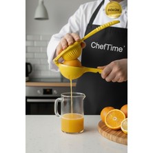 ChefTime Gerçek Döküm Narenciye Limon Sıkacağı | Sarı Renk